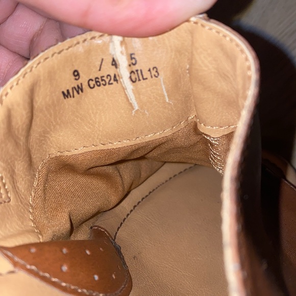 BOC Born Concept Floral Wedge Brown Leather Cork Slip On Heel size 9 - Picture 10 of 10